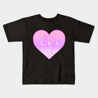 Libra Constellation Heart Kids T-Shirt